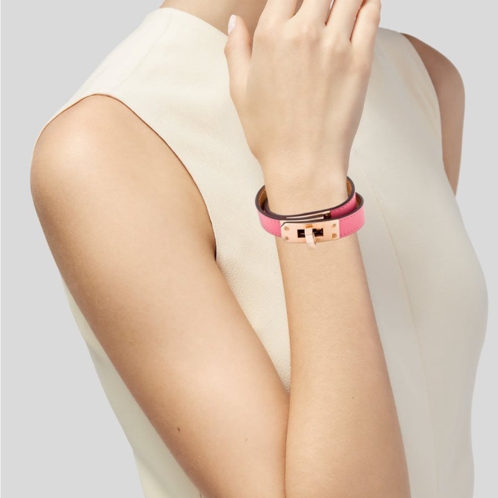 Hermès Kelly Double Tour Bracelet in Pink! ❤️❤️❤️ it! WOWZA!! - Picture 2 of 7